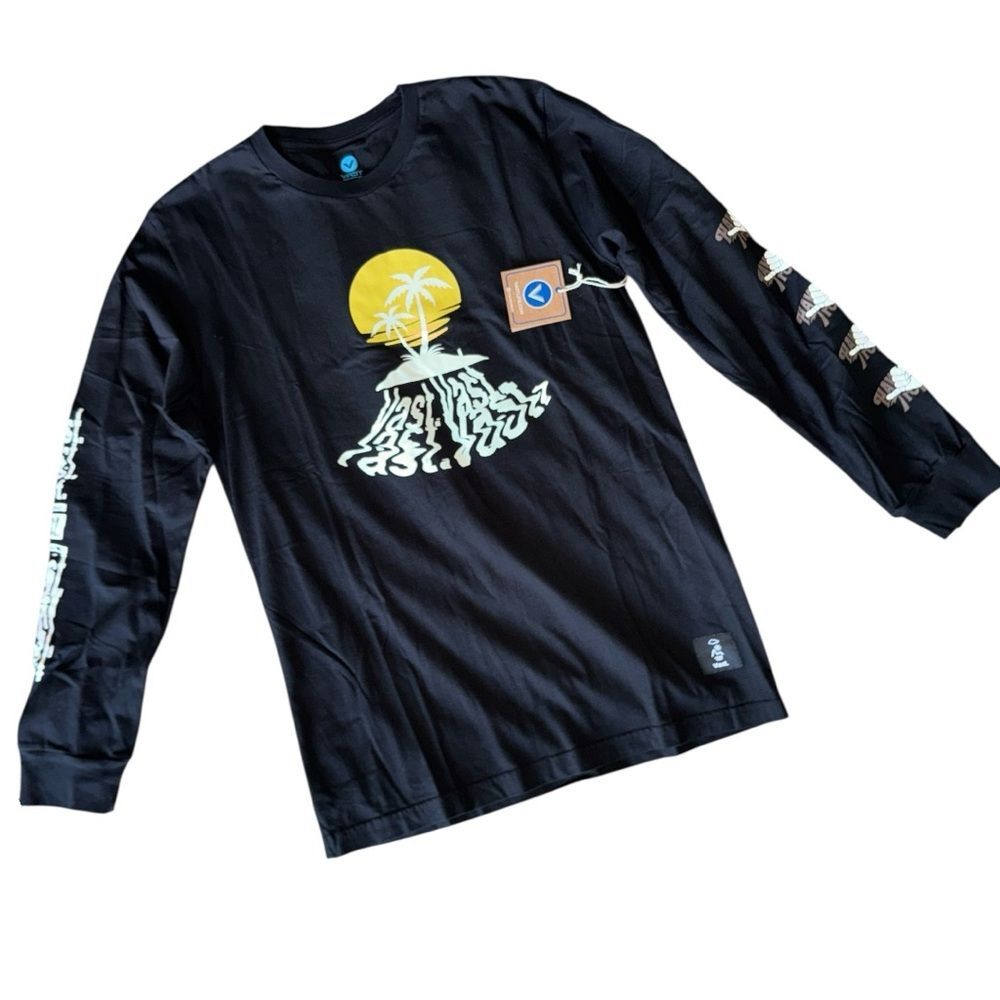 Vast Life Vintage Black Surfer Tee NWT Size M
